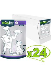 Masterline Master Kedi Maması Tavşan Etli Pouch Yaş Mama 80 Gr 24'lü