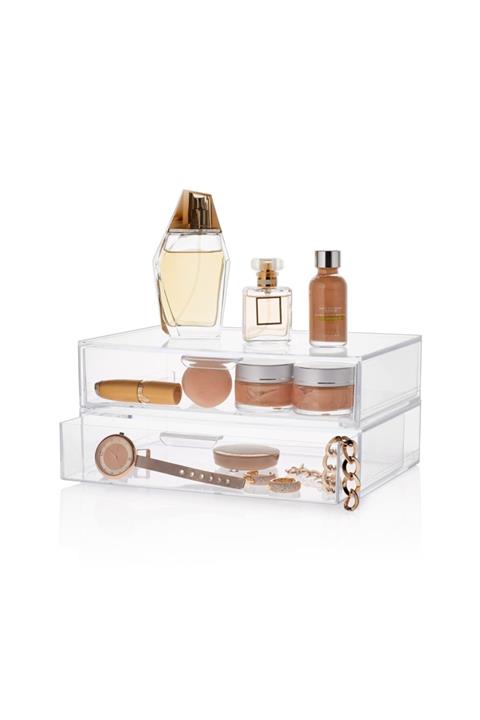 EsdaStore Esda 2 Katlı Çekmeceli Makyaj Ve Takı Organizeri