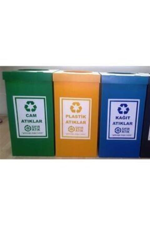 Çalova Gdz Geri Dönüşüm Kutusu 3 Lü Set