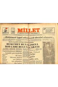 Gökçe Koleksiyon Millet Gazetesi 5 Temmuz 1977 - Ankarada Ülkü Ocaklarına Binasını Veren Doktorun Evi Dinamitlendi