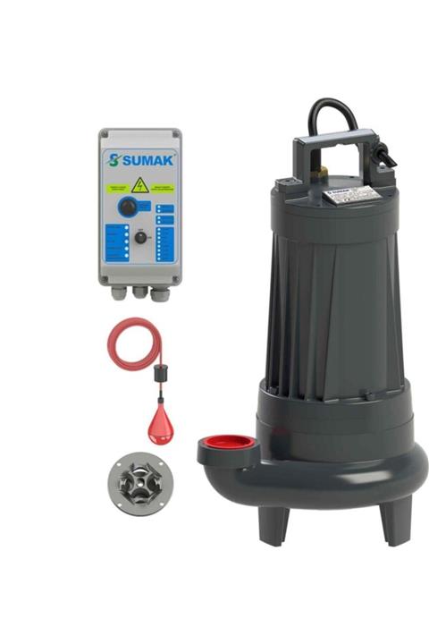 Sumak Sbrt75/2-p Parçalayıcı Bıçaklı Foseptik Dalgıç Pompa Trifaze (380v) 7.6hp