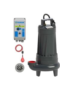 Sumak Sbrt75/2-p Parçalayıcı Bıçaklı Foseptik Dalgıç Pompa Trifaze (380v) 7.6hp