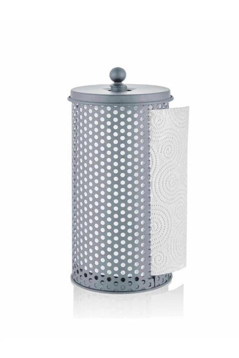 The Mia Gri Galvaniz 30x14 cm Havlu Peçete Standı Metalik Tkn014