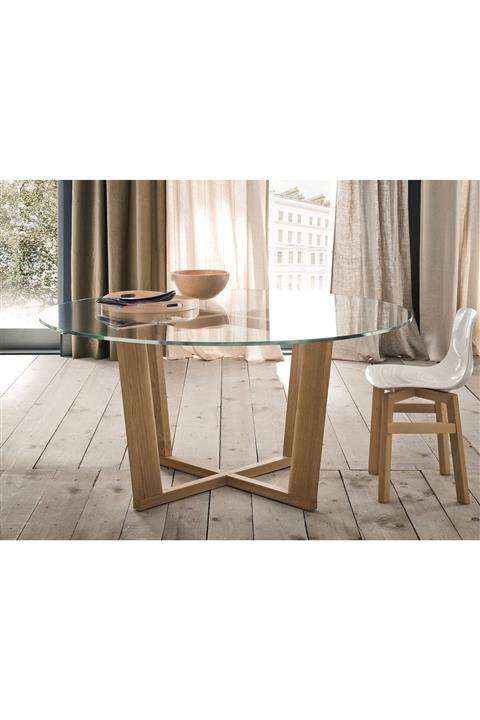 WoodVizyon Beyaz Miami Yemek Masası