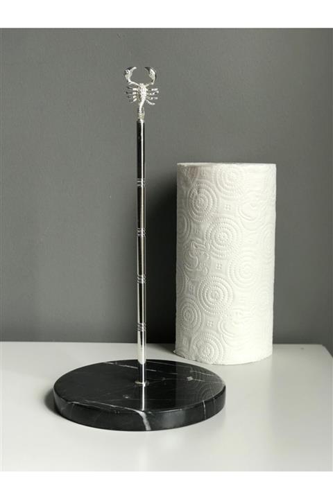 Pasifik Akrep Detaylı Mermer Havlu Peçetelik