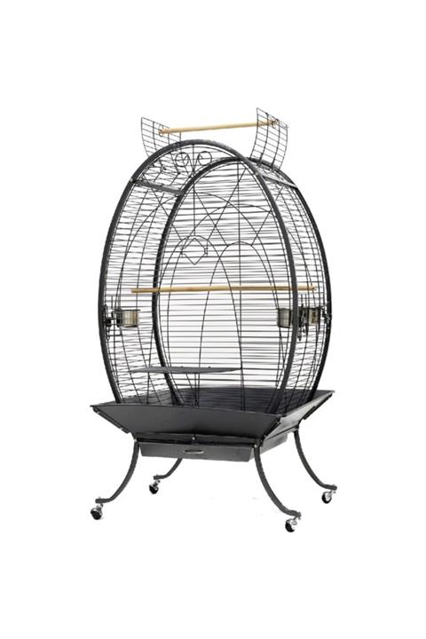 Dayang Oval Papağan Kafesi Ayaklı 89x60x159