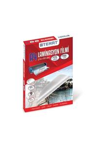 Temat A4 Laminasyon Filmi Pvc 125 Micron 100 Lü Paket