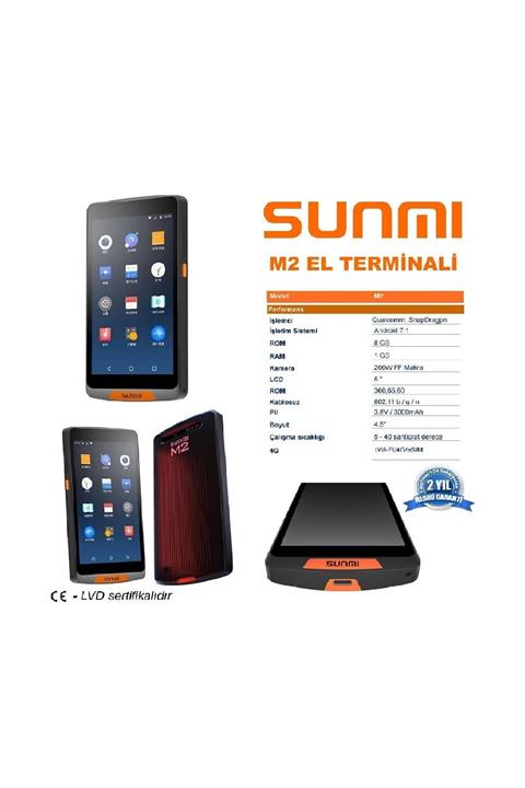 SistemR Sunmi M2 El Terminali