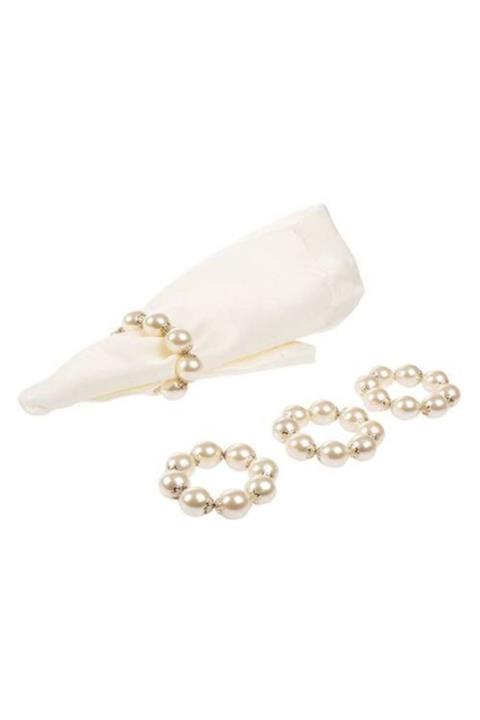 Güler 12 Li Incili Peçete Halkası