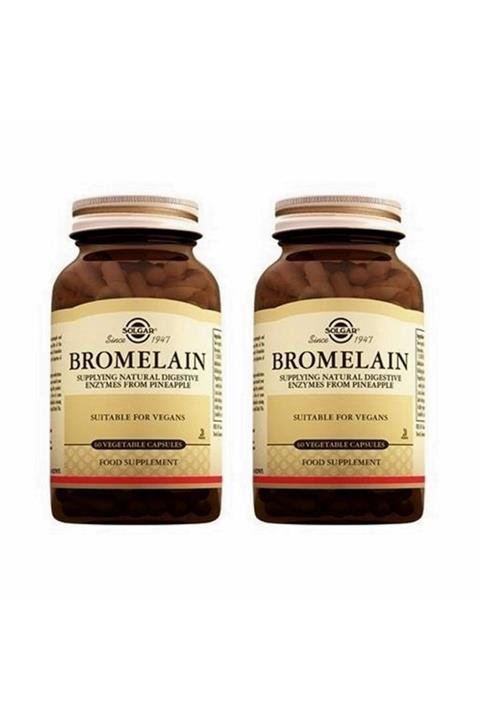 Solgar Bromelain 150 Mg 60 Kapsül 2 Adet Skt 10/2022