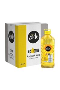 Zade Ayçiçek Yağı 5 Litre Pet Şişe Koli 4'lü Set - 4x5 Litre