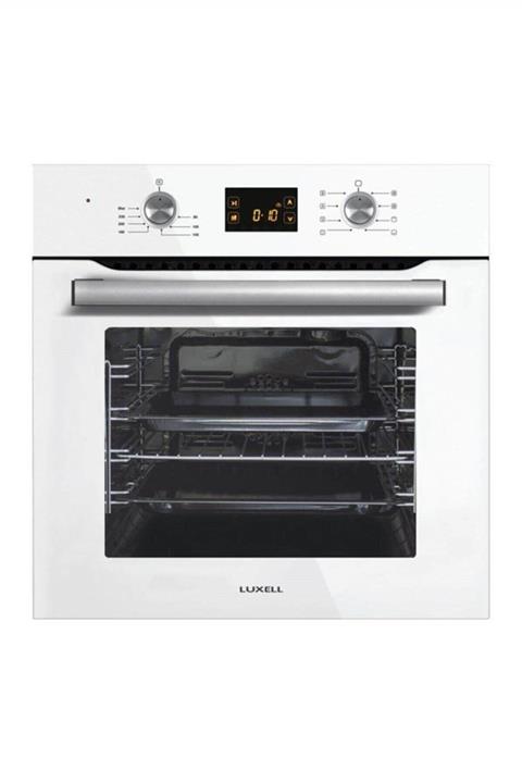Luxell B66-SF2 DDT 8 Program Pop-up Beyaz Cam Ankastre Fırın