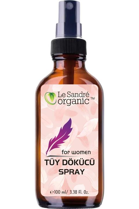 Le Sandre Organic Tüy Dökücü Sprey Bayanlara Özel 100 Ml Cam Şişe