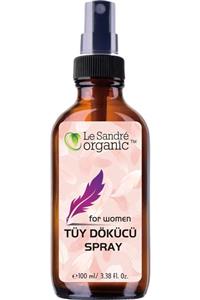 Le Sandre Organic Tüy Dökücü Sprey Bayanlara Özel 100 Ml Cam Şişe