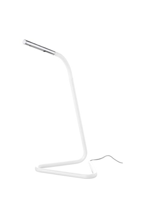 IKEA Harte Led Masa Lambası Çalışma Lambası Ayarlanabilir Başlık Usb Ve Priz Beyaz