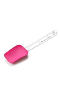 Pazarika Plastik Saplı Silikon Spatula Fuşya