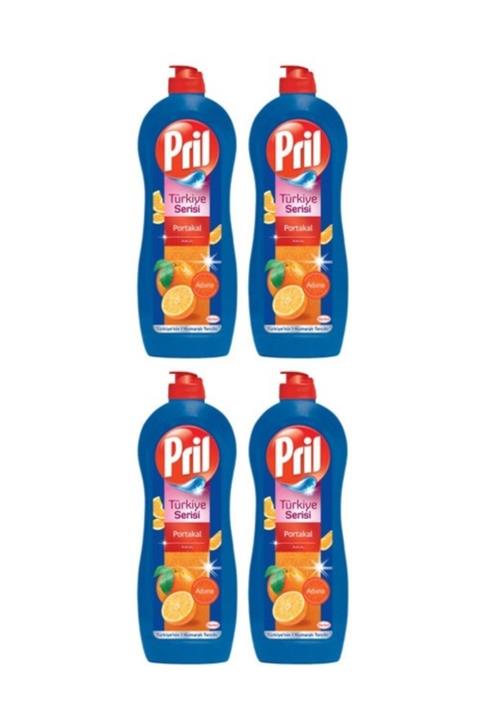 Pril Adana Portakal Kokulu Bulaşık Deterjanı 653ml 4 Adet