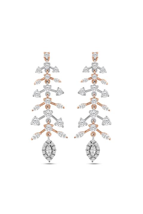 Barok Diamond Markiz Montür Pırlanta Küpe