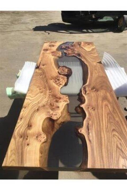 KAVASOĞLU Kvs Ahşap Epoksi Masa