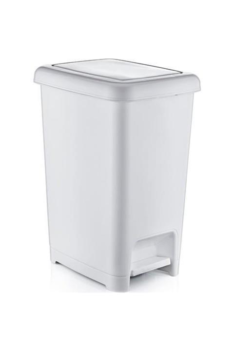 Volkan Plastik Pedallı Çöp Kovası 40 Lt Slim