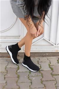 ANGELİNA JONES Damlalla Siyah Trıko Sneakers Bot