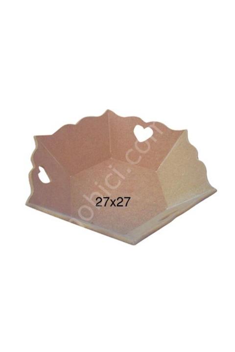 İstanbul Hobi Ahşap Ekmeklik Kalpli Obje E331