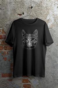 WePOD Virus Careful Cat Siyah Unisex Tshirt