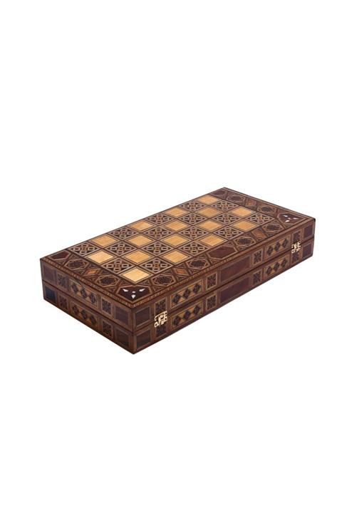 Gift Home Tamamı El Imali, Hakiki Sedef Süslemeli, Masif Ahşap, Muhteşem Tavla - Erciyes