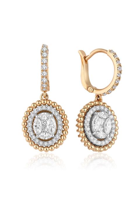 Sembol Gold Kadın 0.65 ct Pırlanta Küpe