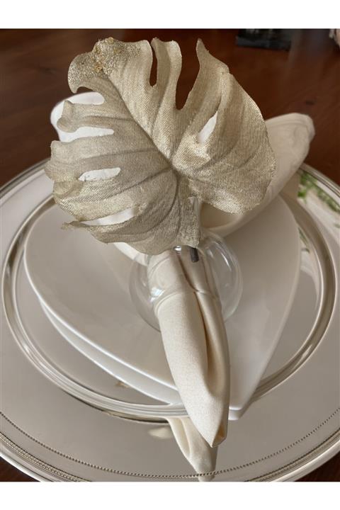 moz dekorasyon Üfleme Cam Peçetelik (4 ADET)