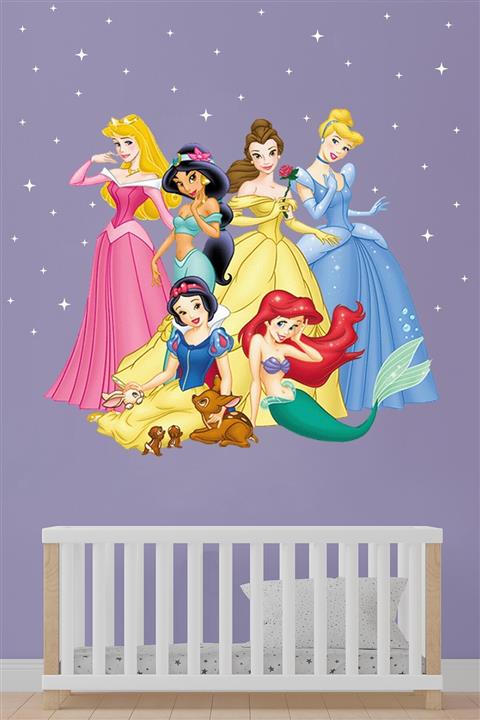 evren art factory Disney Prenses Temalı Çocuk Odası Duvar Sticker
