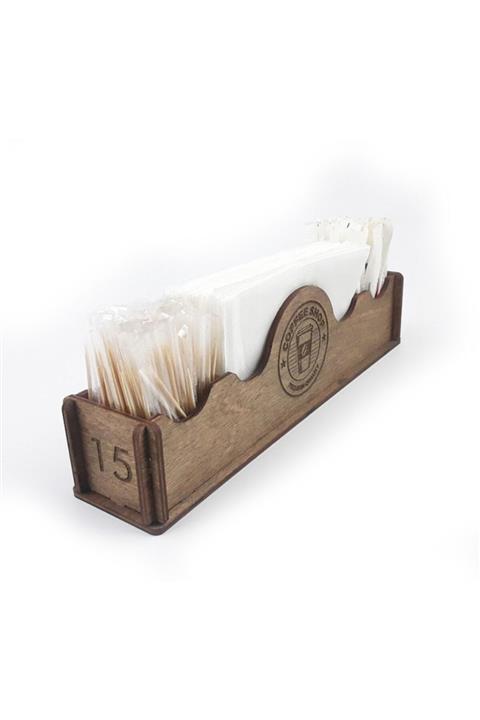 3M Ahşap Kafe-mutfak Peçetelik Model 4