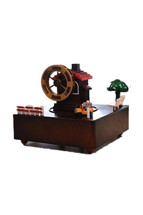 Bahat Rüzgar Gülü Dönebilir Yel Değirmeni Müzik Kutusu