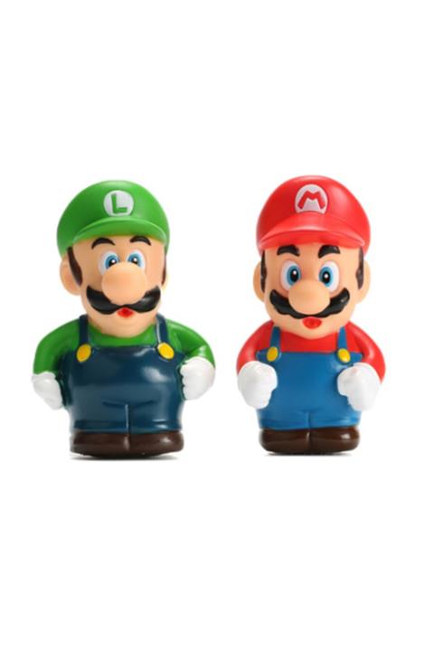 elife Es8884 Süper Mario Aksiyon Figür Oyuncak Koleksiyon Seti Luigi ve Mario Kardeşler
