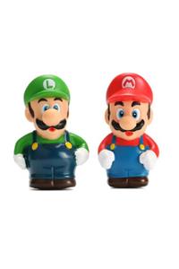 elife Es8884 Süper Mario Aksiyon Figür Oyuncak Koleksiyon Seti Luigi ve Mario Kardeşler