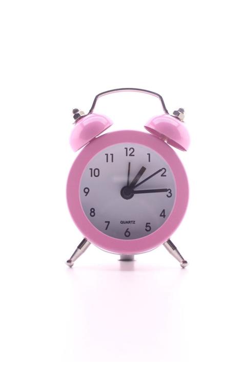 Deco Elit Mini Metal Masa Üstü Çalar Saat Pembe