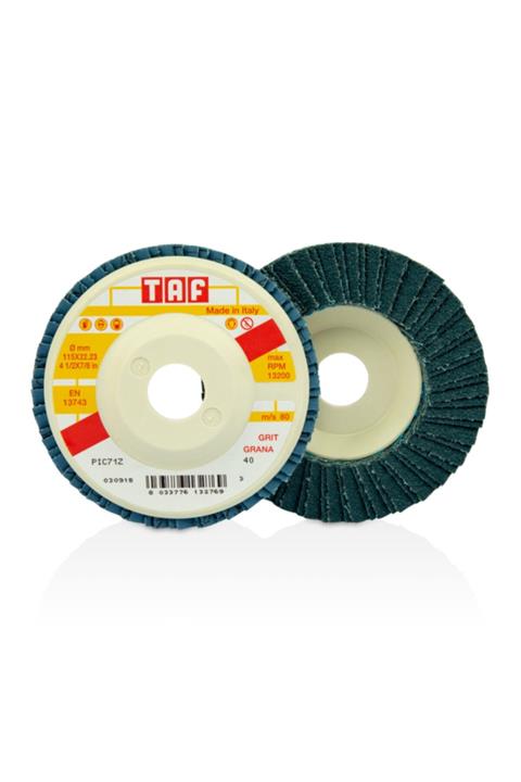 Taf Zirkonyum Oksit Düz Flap Disk 115 X 22 Mm 40 Kum 20'li Paket Pıc Serisi