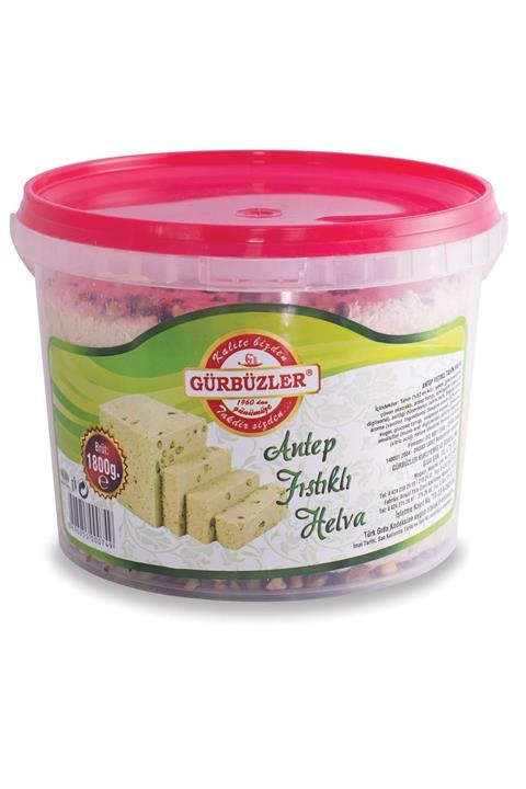 GÜRBÜZLER KURUYEMİŞ Antep Fıstıklı Helva 1800 Gram