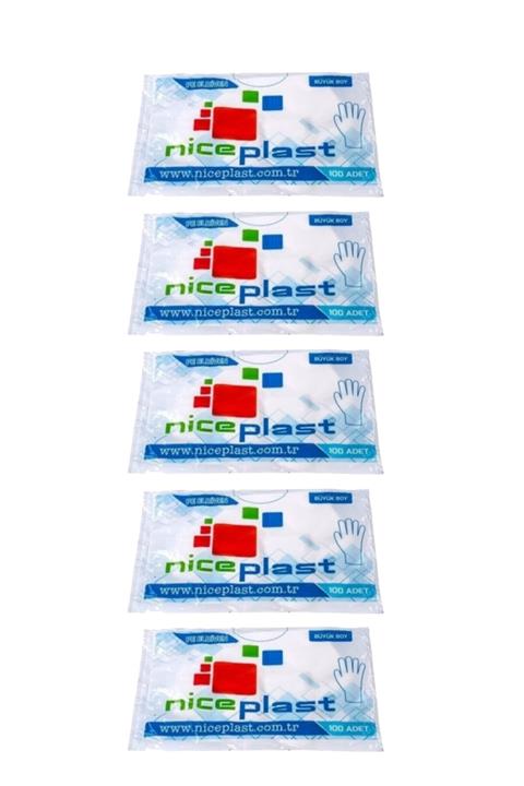 Niceplast Şeffaf Poşet Eldiven 500 Adet