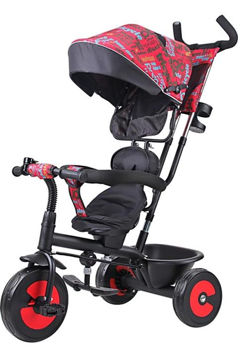 Prego T307 Happy Dino İtmeli Bisiklet Kırmızı