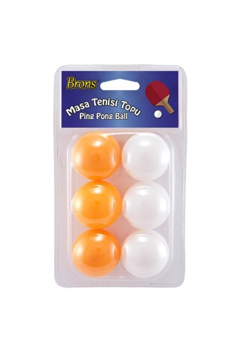 Brons Pin Pon Topu 6 Lı Set Br-150