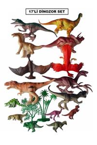 OYUNCAKSAHİLİ Dinazor Trex 17 Parça Oyuncak Tyrannosaurus Jurrasıc Dinozor Kırılmaz