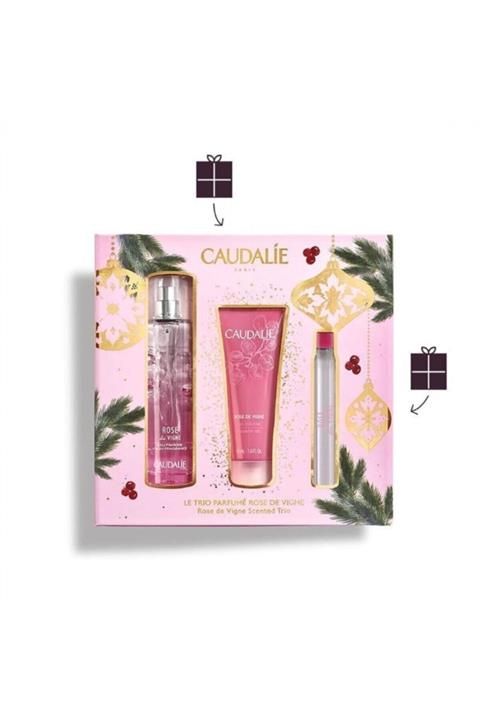Caudalie Rose De Vigne Set 2020 Gül Aromalı Parfüm 50 Ml + Duş Jeli 50 Ml + Vücut Losyonu 50 Ml