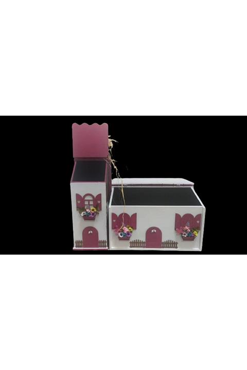 Faststoree Ahşap Ekmeklik Poşetlik Takım