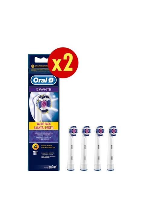 OralB 3D White 8'li Diş Fırçası Yedek Başlığı