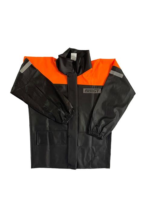 Forte GT Pvc Cepli Alt Üst Takım Yağmurluk - Siyah/turuncu
