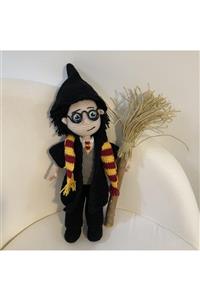 Kare Art Amigurumi Harry Potter. Ölçüleri: 36x27x8 Cm Hediyelik Dekoratif Örgü Oyuncak . El Üretimi.