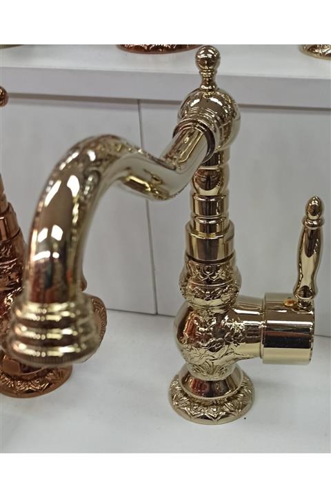 Prima Banyo Lavabo Batarya Osmanlı Gold
