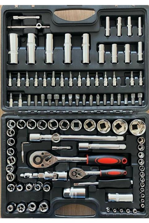 Newstar 108 Pcs Crv Çeliği Profesyonel Parlak Lokma Takımı 1/2-1/4 (108 Parça)