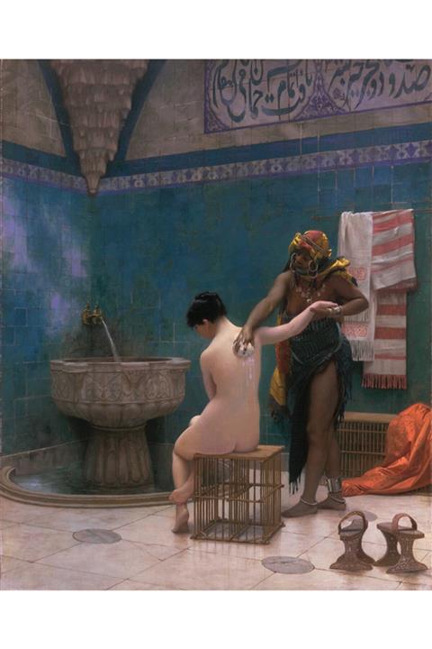 Armada Çini 80x100 Osmanlı Türk Hamamı Keseci Dijital Baskı Pano